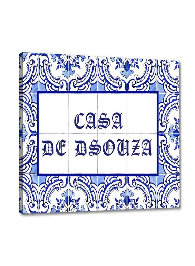 نتكيس لوحات أسماء شخصية من نوتكيس للمنزل - لوحة اسم خارجية قابلة للتخصيص - طباعة رقمية مقاومة للماء من صن بورد - طراز إسباني مغربي - عرض 12 بوصة × طول 8 بوصات - جوا كاسا - Image 3